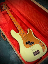 Load image into Gallery viewer, Surf Green Over Candy Apple Red Fender American Vintage '57 Reissue Precision Bass 1986-'89