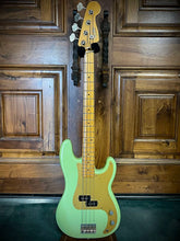Load image into Gallery viewer, Surf Green Over Candy Apple Red Fender American Vintage '57 Reissue Precision Bass 1986-'89
