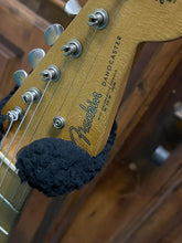 Load image into Gallery viewer, FREAKIN! Danocaster Strat 2014 White with Anodized Gold Pickguard V-Neck (Video Demo)