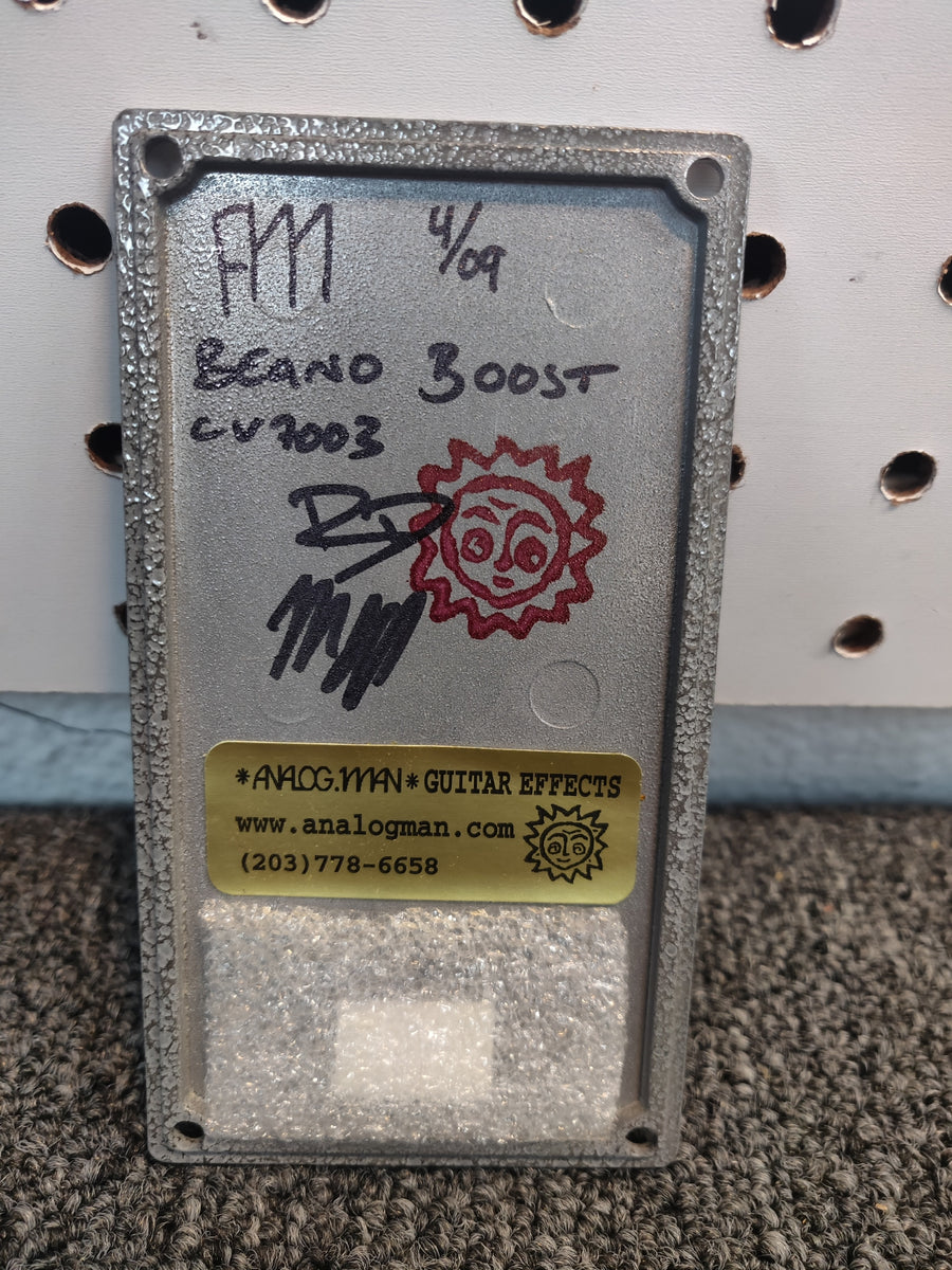 Analogman Beano Boost Treble Booster 2009 Grey/Red Graphics