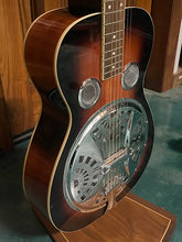 Load image into Gallery viewer, Gold Tone PBS Paul Beard Signature Square Neck Resonator Two Tone Tobacco (VIDEO DEMO)