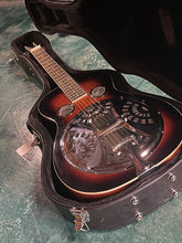 Load image into Gallery viewer, Gold Tone PBS Paul Beard Signature Square Neck Resonator Two Tone Tobacco (VIDEO DEMO)