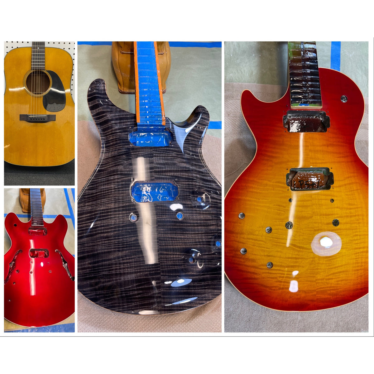 D28 Refinished-Gibson ES 335 Refinished-PRS Refinished- Gibson Les Paul Refinished