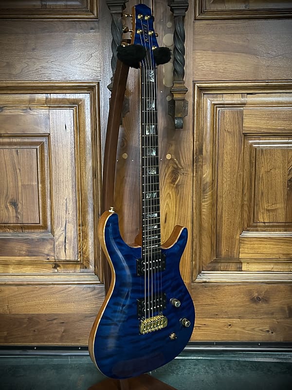 2017 Kiesel CT6X - Deep Blue AAAA Quilted Maple Cali Carve Top