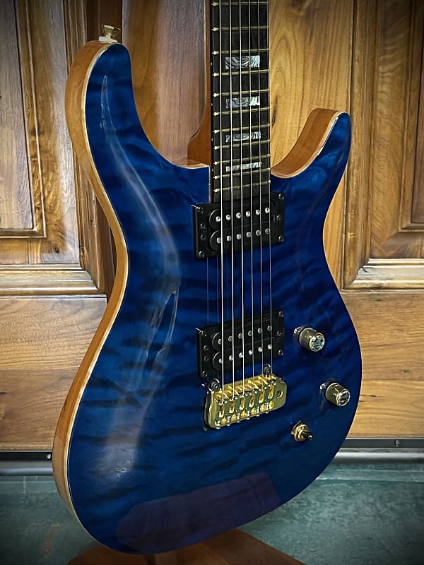 2017 Kiesel CT6X - Deep Blue AAAA Quilted Maple Cali Carve Top