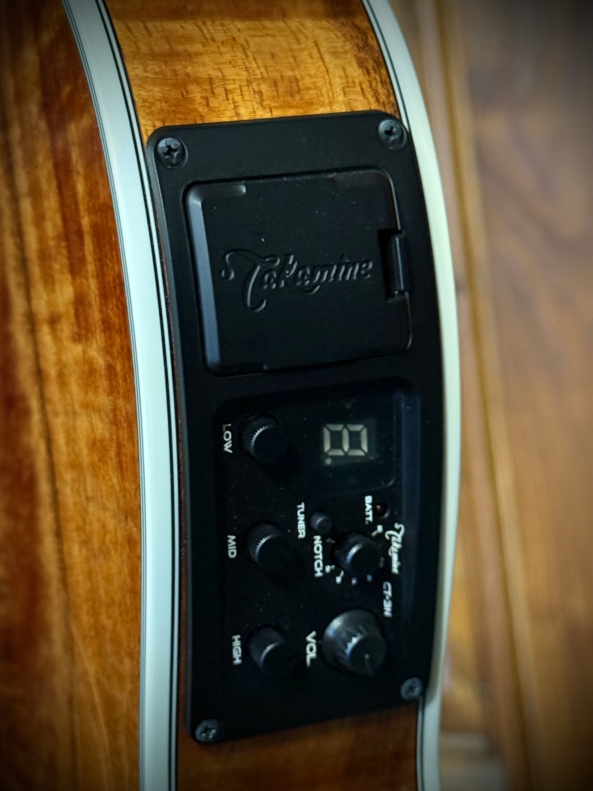 Takamine TSP178ACK N 2019 -Flame Koa/ Thinline/ Arched Top/ W Pickup