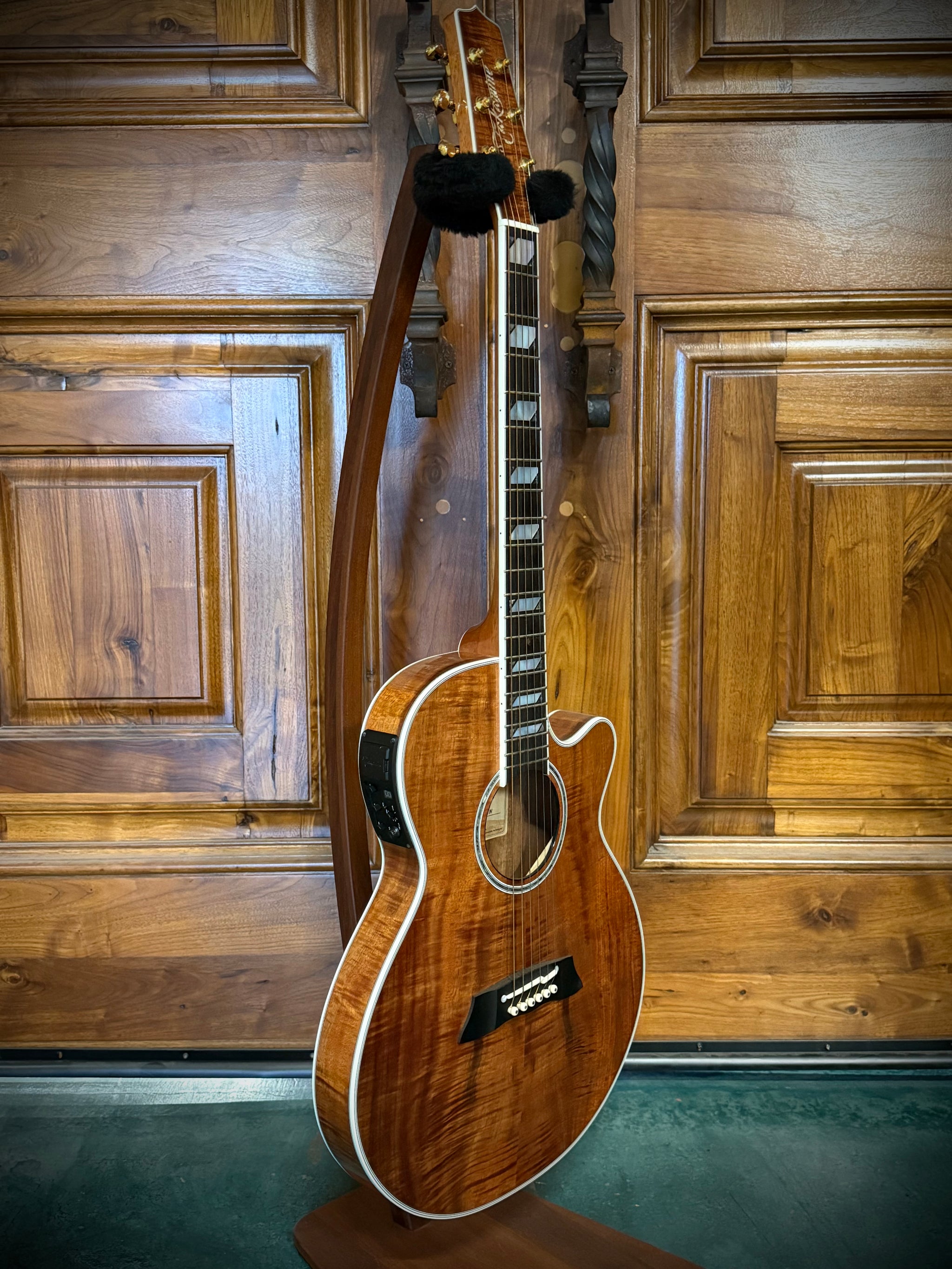 タカミネ The Art Of Wood And Tone Takamine Takamine TSP178ACK N 2019 -Flame Koa/ Thinline/ Arched Top/ W Pickup