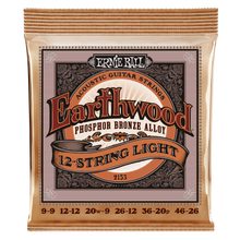 Load image into Gallery viewer, Ernie Ball Earthwood Phosphor Bronze 12-String Light Acoustic
