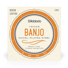 Load image into Gallery viewer, D&#39;Addario EJ63 Tenor Banjo Nickle Plated 9-30 Loop End
