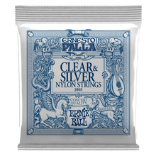 Load image into Gallery viewer, Ernie Ball Ernesto Palla Classical Strings Clear &amp; Silver Nylon
