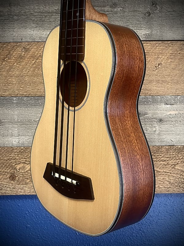 Kala KA UBASS 2 FL Fretless Electric U Bass W Gig Bag and Cable