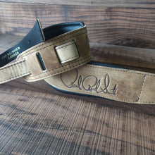 Load image into Gallery viewer, Paul Reed Smith ACC-3135  Sandstone And Black Padded Leather Signature Strap
