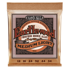 Load image into Gallery viewer, Ernie Ball Earthwood Phosphor Bronze Medium Light Acoustic 12-54
