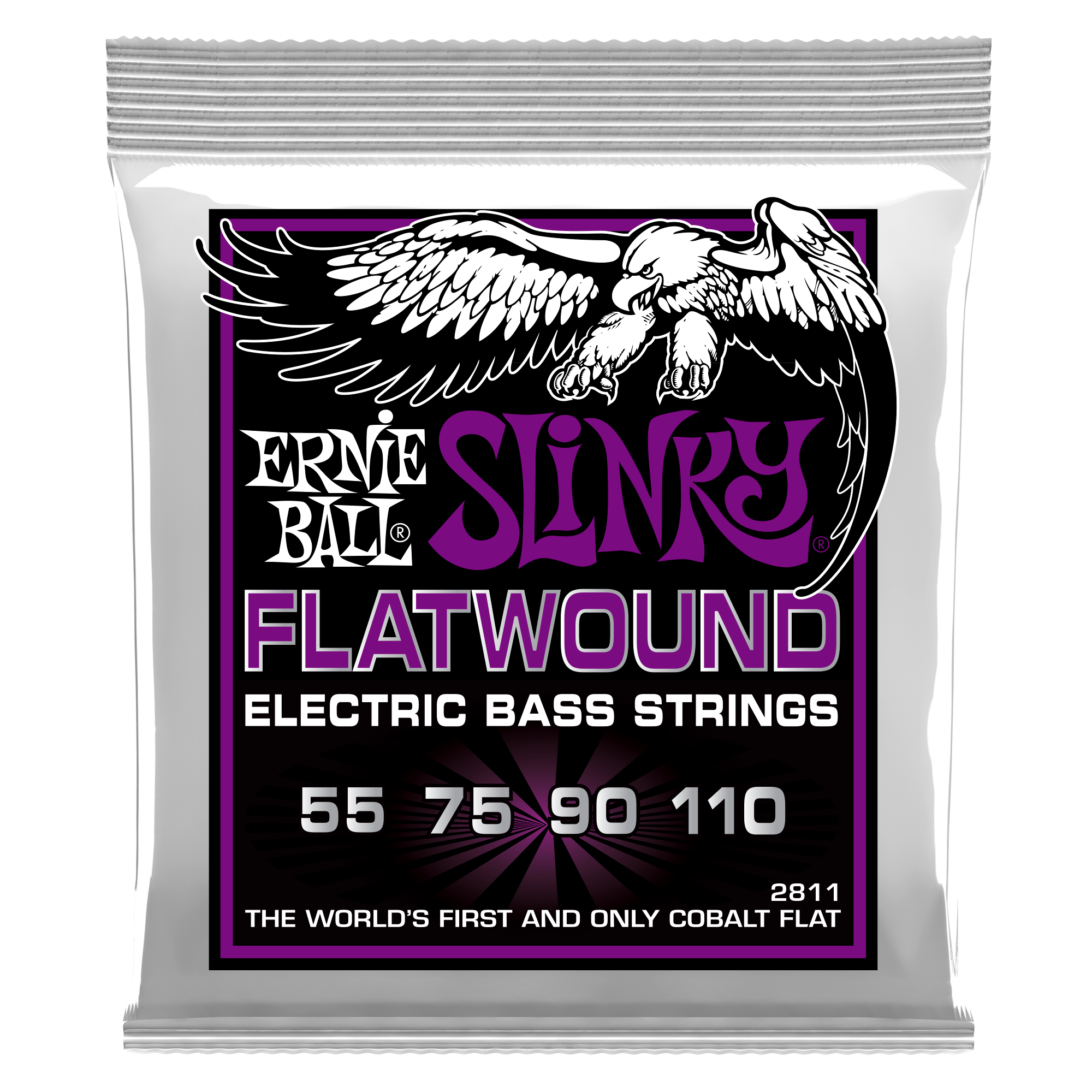 Ernie Ball Slinky Flatwound Bass Strings 55 110