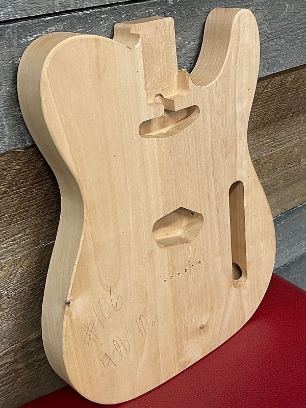 Unfinished 2 Pc Alder Tel Body 4Lbs 11oz 107