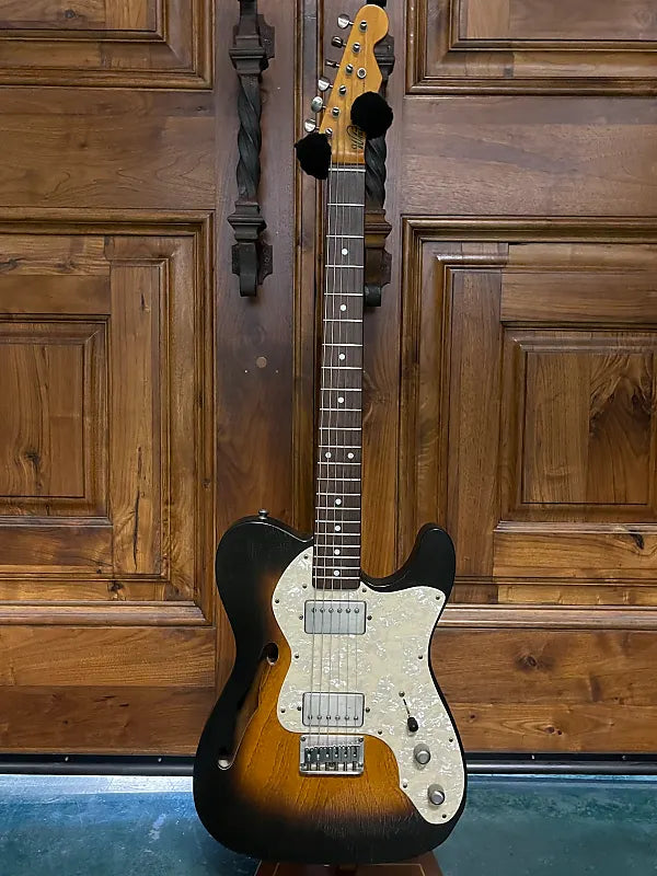 Whitfill Slimline (Tele-Style) 2015 Semi-Hollow Sunburst