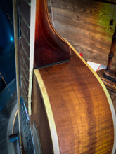 Load image into Gallery viewer, Dobro Custom  Engraved Spider Bridge Resonator  1960 Flamed Maple Amber Burst
