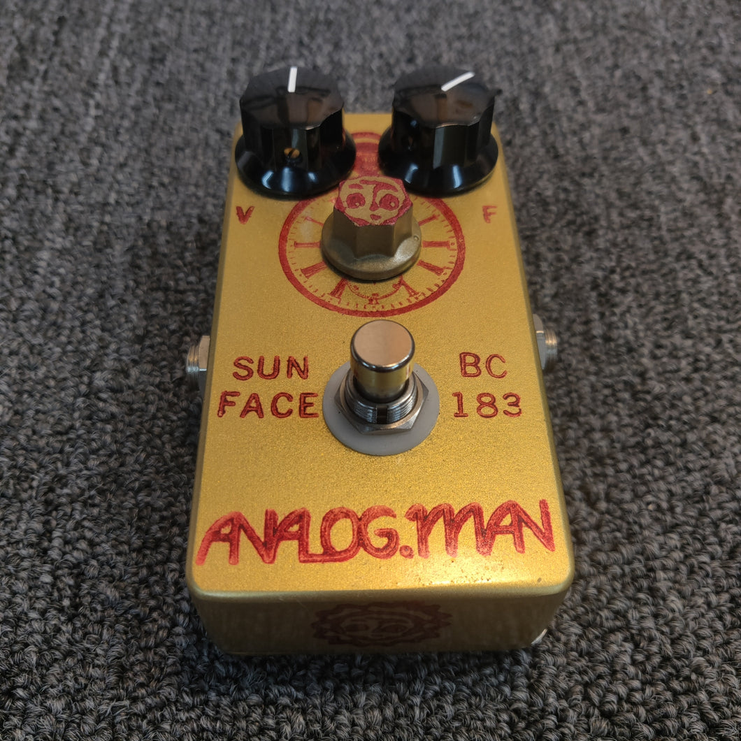 Analogman Sun Face BC183 Silicon Fuzz W/Clock Face BIAS Knob