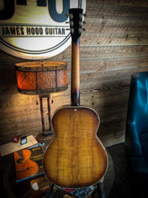 Load image into Gallery viewer, Dobro Custom  Engraved Spider Bridge Resonator  1960 Flamed Maple Amber Burst
